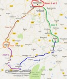 Carte Triangle d'Or Ranthambore